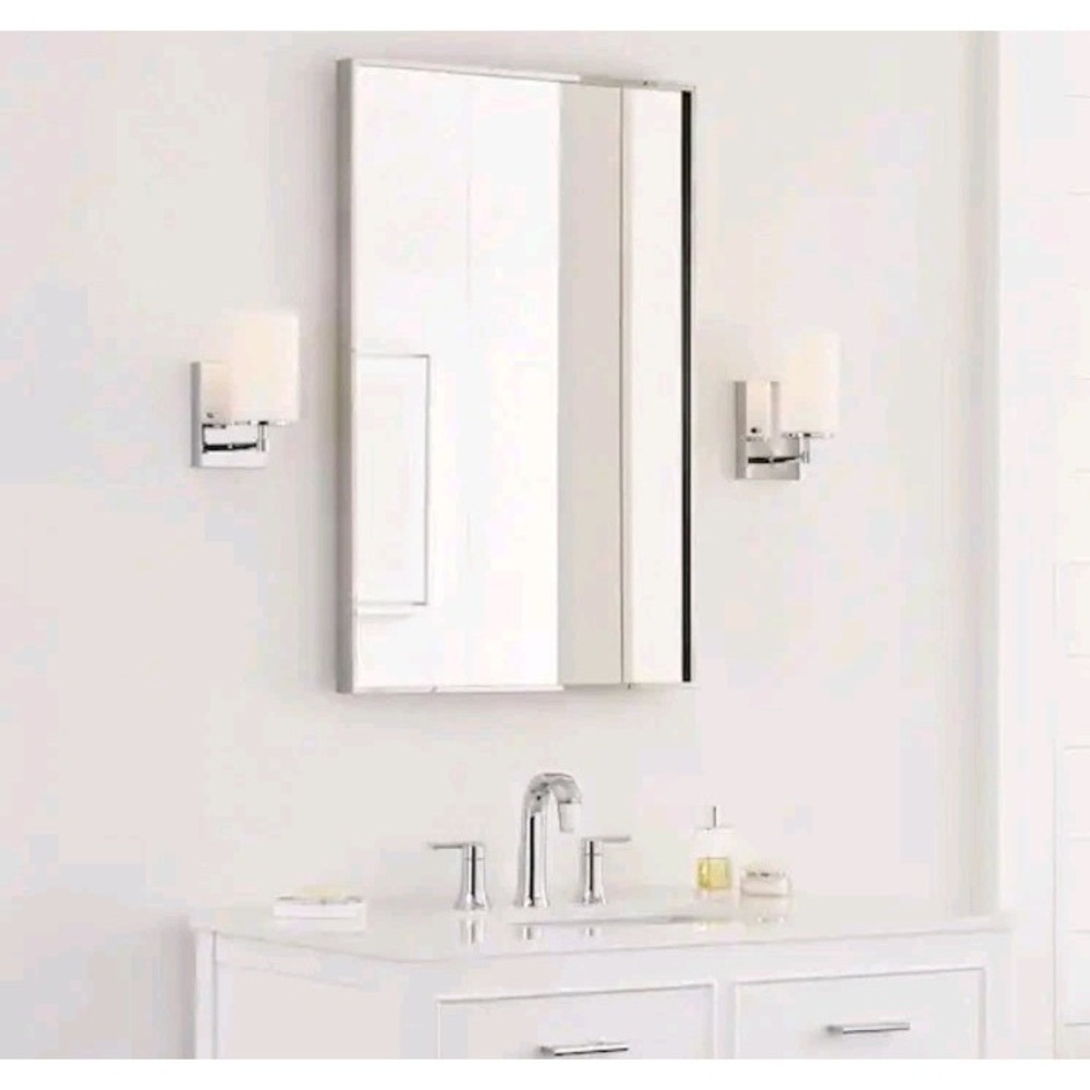 2pk - Generation Lighting 4124601-05 Alturas One Light Wall/Bath Sconce, Chrome